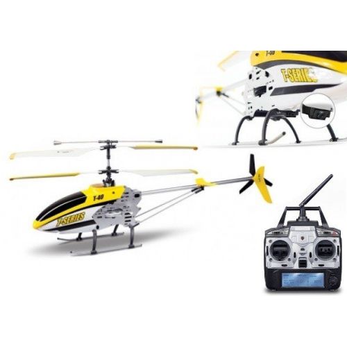 MJX RC vrtulník T 640 žlutý RTF 3 ch KAMERA SD 1GB 2.4 GHz T640 81cm