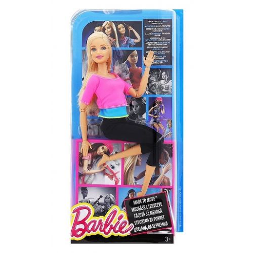 MATTEL Barbie v pohybu Blondýnka