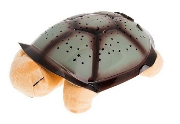 Magická uspávací želva s hvězdnou projekcí hnědá