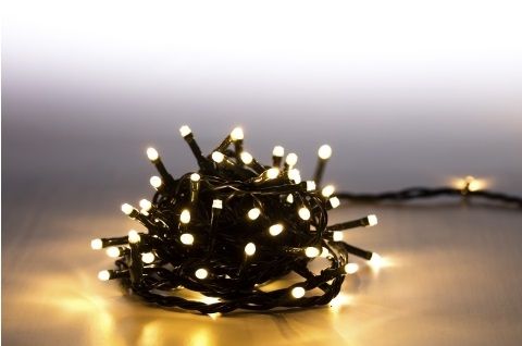 LUMA LED Vánoční světelný řetěz, 1000 LED, 100m přívod 5m, IP44, teplá bílá